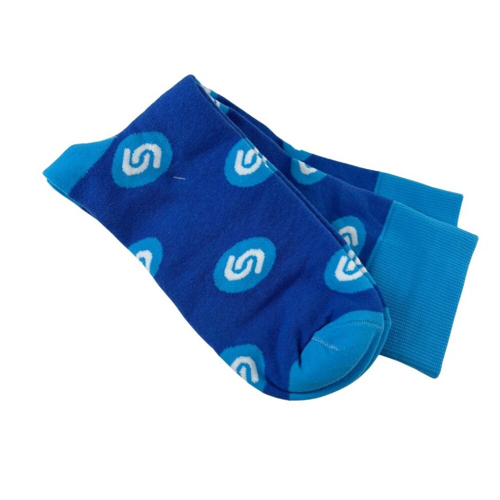 Rare Shazam Music App Logo Socks Blue Promotional Swag Collectible Unisex